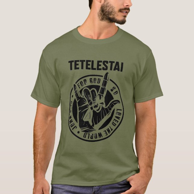Christian Tee John 316 it is finished (tetelestai) (Front)