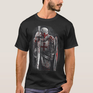 Christian Templar Knights Costume Rosary Crusader  T-Shirt