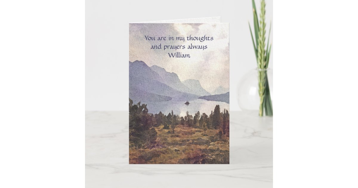 Christian Terminal Illness Comfort + Encouragement Card | Zazzle