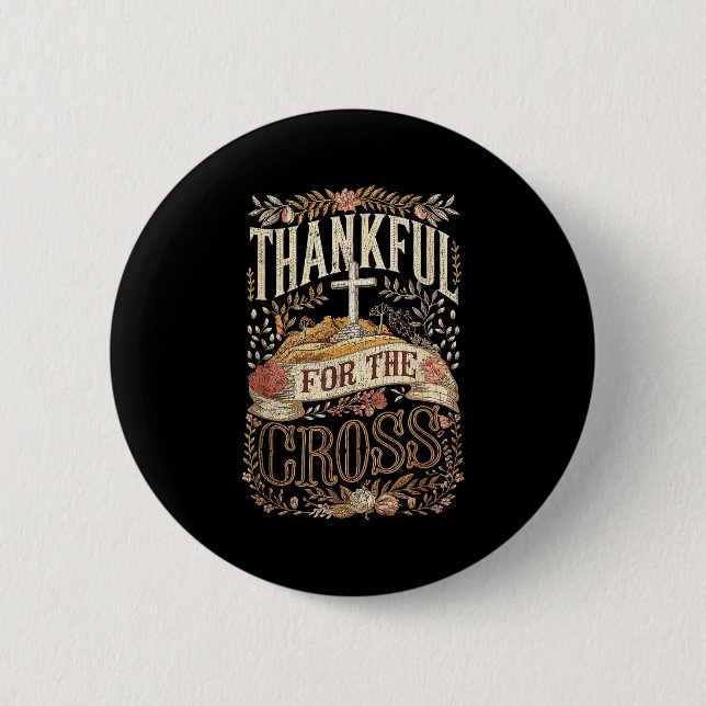 Christian Thanksgiving Shirts And Co. Christian Th Button (Front)