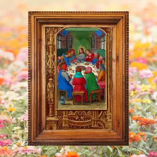 Christian The Last Supper Jesus Eucharist Easter Poster