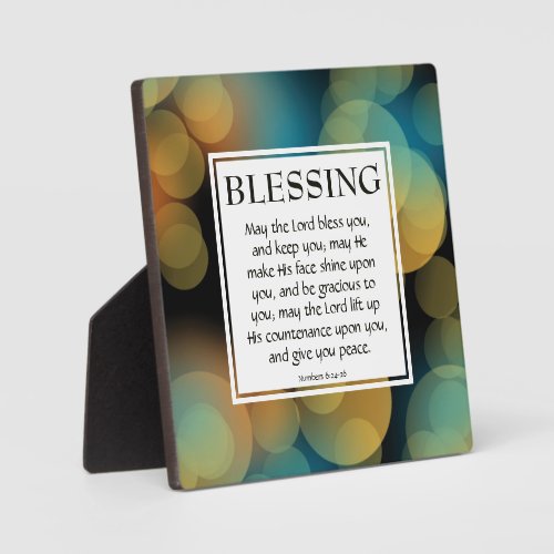 Christian THE LORD BLESS YOU  Numbers 624_26 Plaque