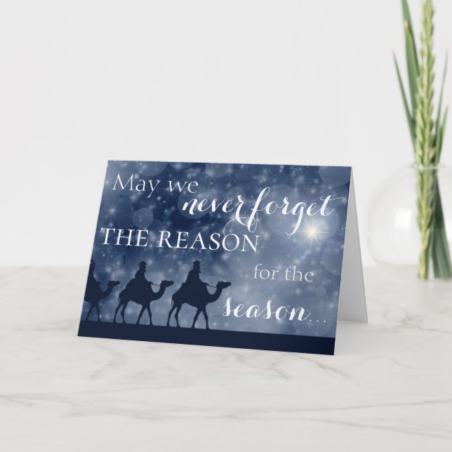 Christian The Reason for the Season Christmas Card (Front)
