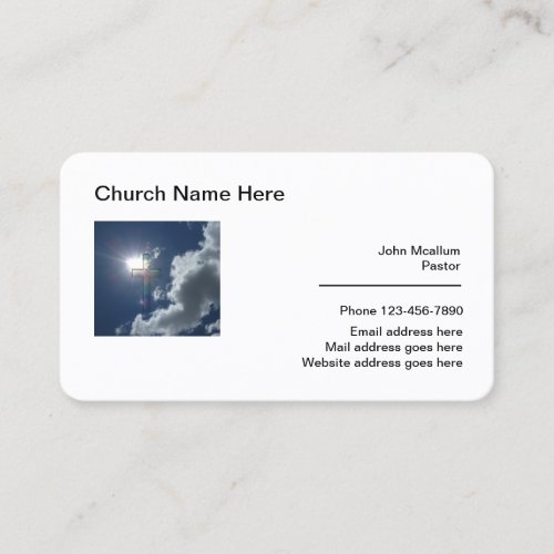 Christian Theme Modern Business Card