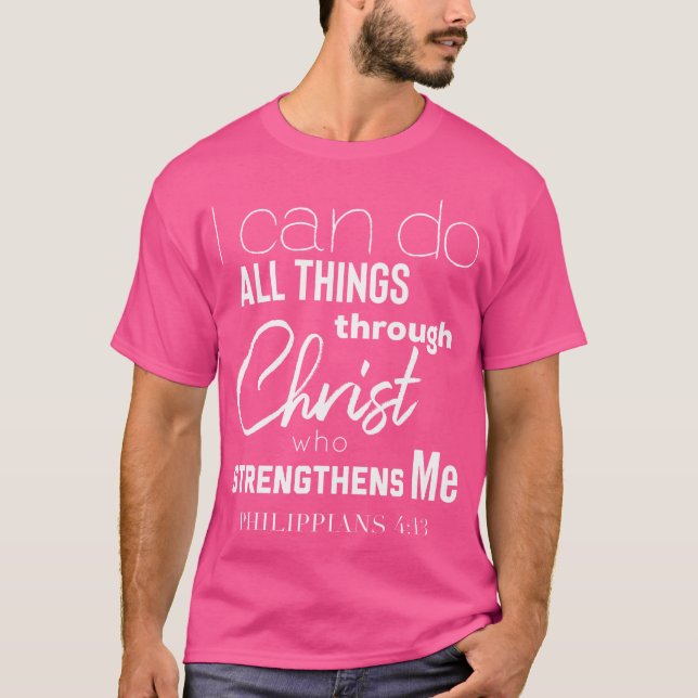 Christian Themed Bible Verse Jesus Christ Tee (Front)
