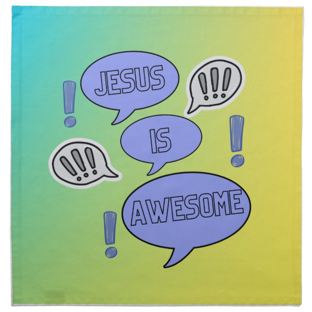 Christian themed tableware Cloth Napkin (Front)