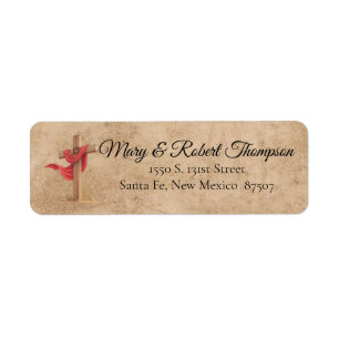 Christian Themes Return Address Label