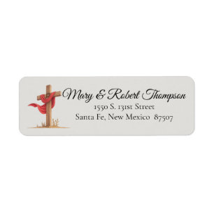 Christian Themes Return Address Label