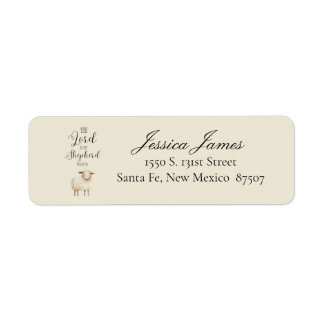 Christian Themes Return Address Label