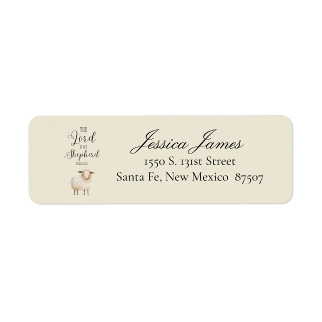 Christian Themes Return Address  Label (Front)