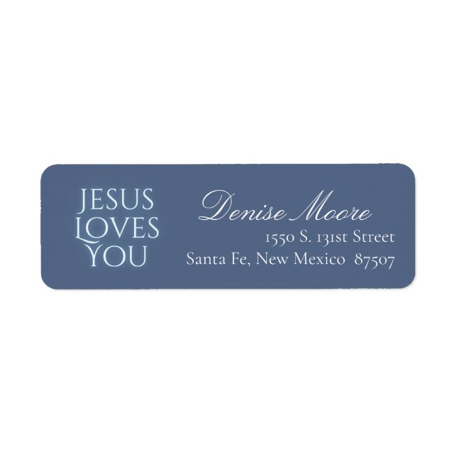 Christian Themes Return Address  Label (Front)