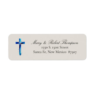 Christian Themes Return Address Label