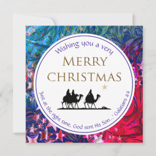 Christian THREE WISE MEN Christmas Holiday Card