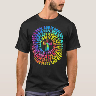 Christian Tie Dye God is Dope Gift for Kids & Teen T-Shirt