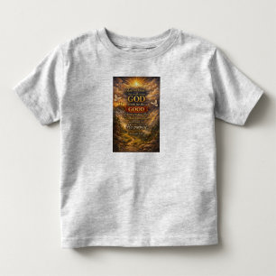 Christian Toddler's Romans 8:28 Bible Tee Shirt