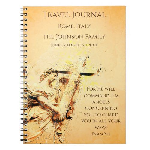 Christian Travel Journal Personalized Notebook