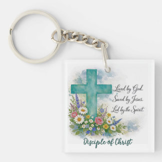 Christian Trinity Personalized Keychain