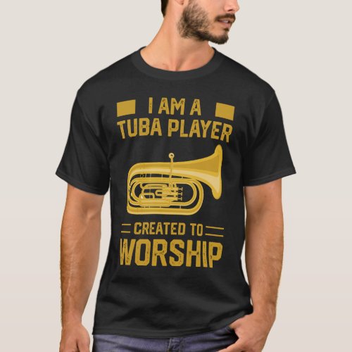 Christian Tuba Player Marching Band T_Shirt Gift