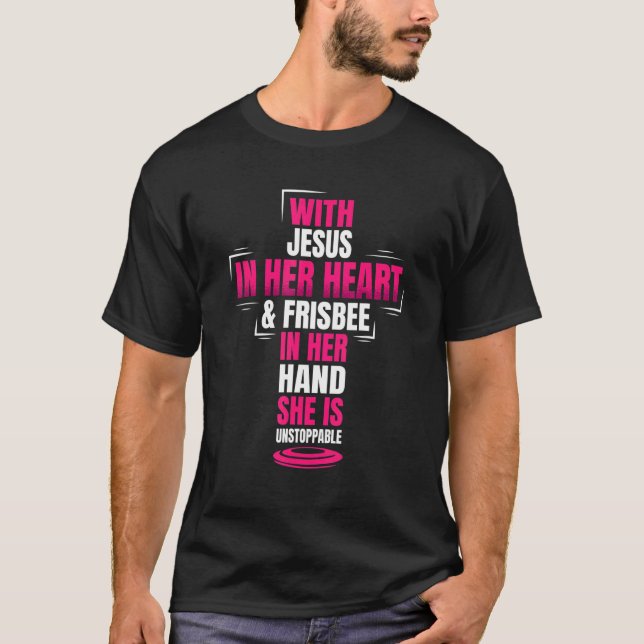 Christian Ultimate Frisbee Player Sports Religion T-Shirt (Front)