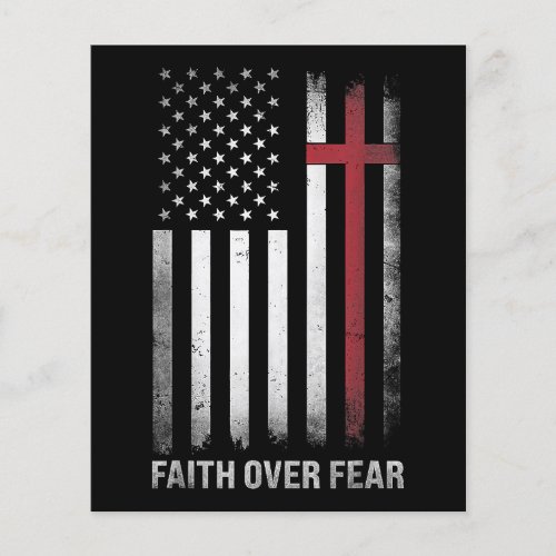 Christian US USA Flag American Christ Faith Over F