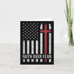 Christian Us Usa Flag American Christ Faith Over F Card
