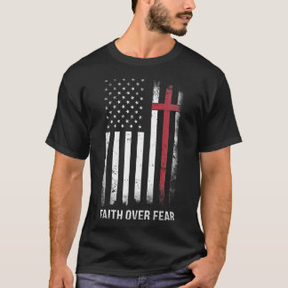Christian Us Usa Flag American Christ Faith Over T-Shirt