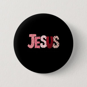 Christian Valentine Day Jesus Religious Valentine Button