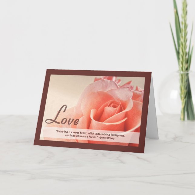 Christian Valentine’s Day Card with Quote (Front)