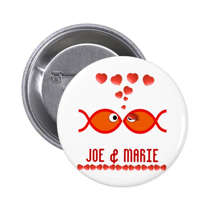 Christian Valentine Symbols   Orange v1 Buttons