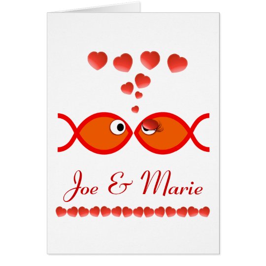 Christian Valentine Symbols - Orange v1 Card