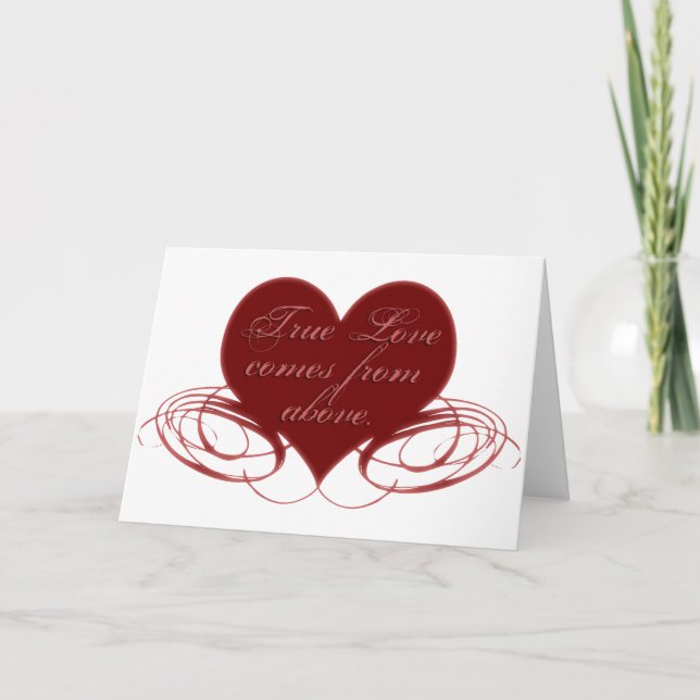 Christian Valentine's Day Cards, Tees & Gifts Holiday Card (Front)