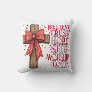 Christian Valentines day Throw Pillow