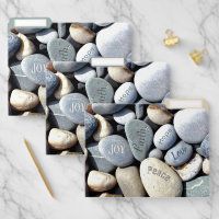 Christian Values Joy Hope Peace Faith Love Pebbles