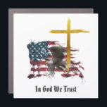 *~* Christian Veteran Patriotic Eagle  Flag AP16 Car Magnet<br><div class="desc">(Search AP16 for similar theme items) Feel free to transfer. CAR MAGNET / FRIDGE MAGNET - American Eagle , Editable text IN GOD WE TRUST , a gold glitter Jesus Cross. (((((((( copy and paste this link for my USA patriot collection https://bit.ly/3QsVQy0 )))))))))) You can edit , move resize the...</div>