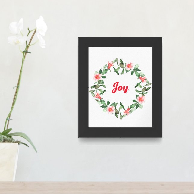 Christian Wall Art – Floral Pomegranate – Joy (Entryway)