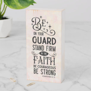 Christian wall art wooden box sign