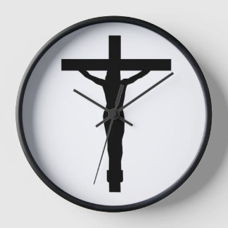 Christian Wall Clock – Crucifix Design