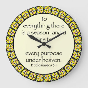 Christian Wall Clock - Ecclesiastes 3:1