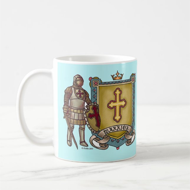 Christian Warrior For God Coffee Mug (Left)