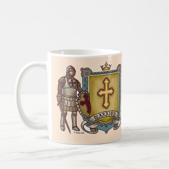 Christian Warrior For God Coffee Mug (Left)