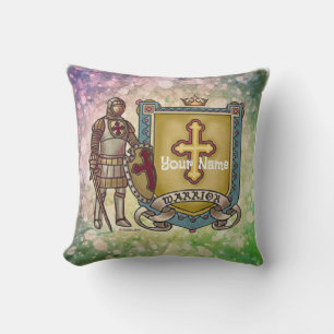 Christian Warrior For God Throw Pillow