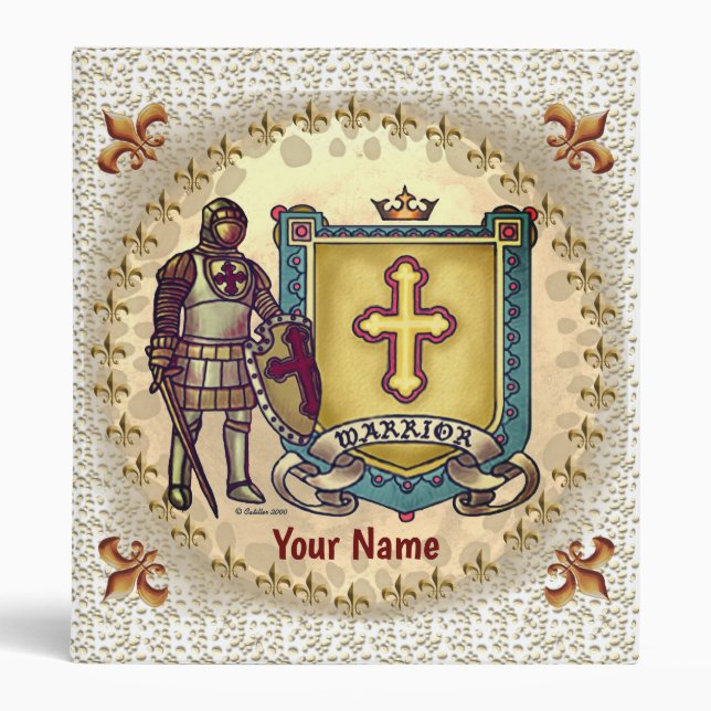 Christian warrior for Jesus  3 Ring Binder (Front)