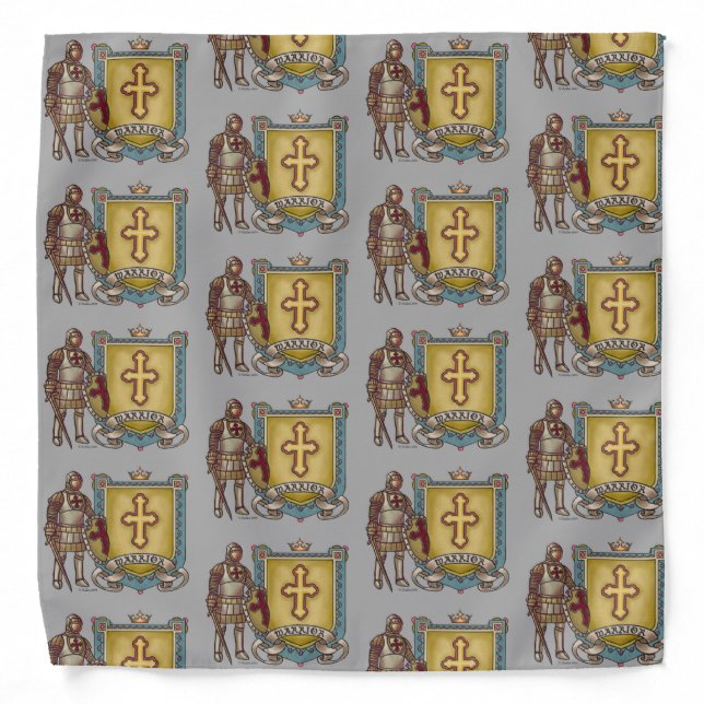 Christian warrior for Jesus  Bandana (Front)