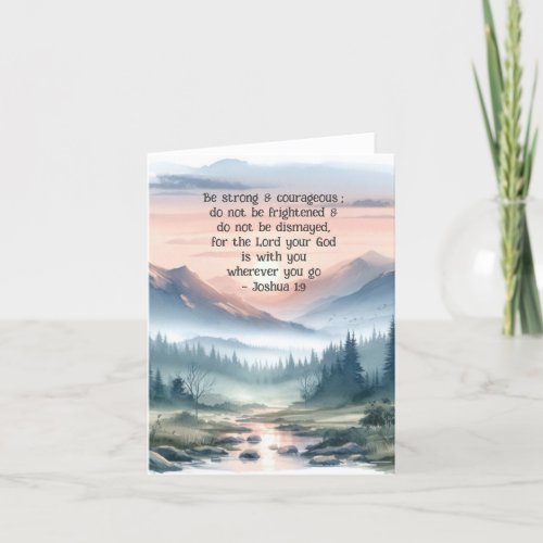 Christian Watercolor Scripture Postcard