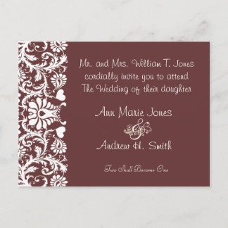 Christian Wedding Any Custom Color Invitation Postcard