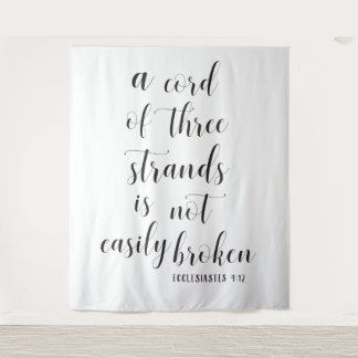 Christian Wedding Backdrop | Three Strand Cord