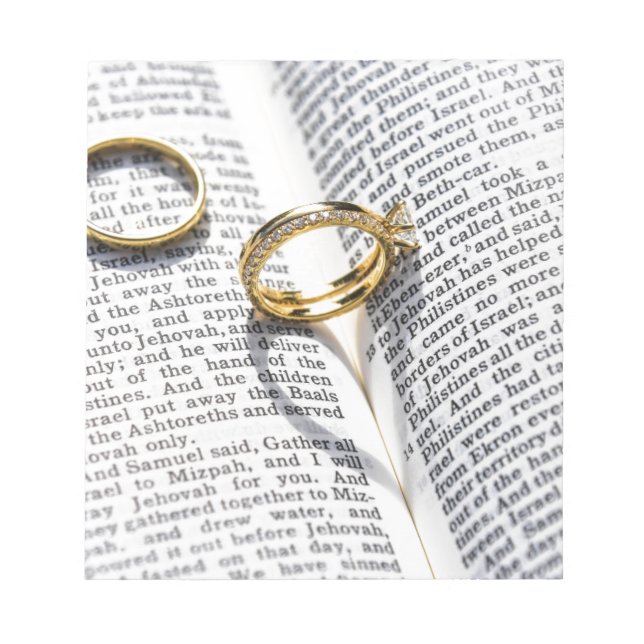 Christian wedding bible ministry notepad (Front)