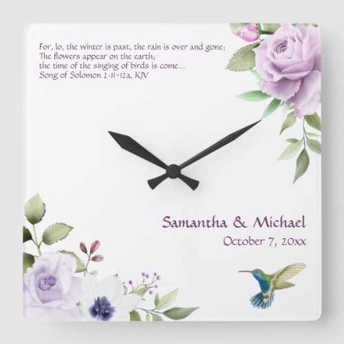 Christian Wedding Clock _ Song of Solomon