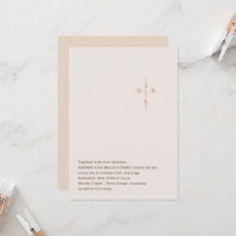 Christian Wedding Hand Lettered Monogram Cross