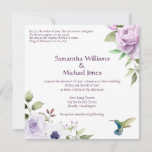 Christian Wedding Invitation - Song of Solomon